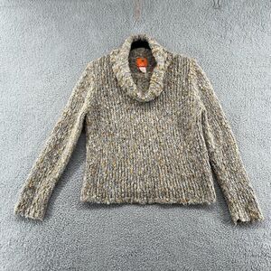 Hearts of Palm Cowl Neck Sweater Size Medium Alpaca Mohair Blend